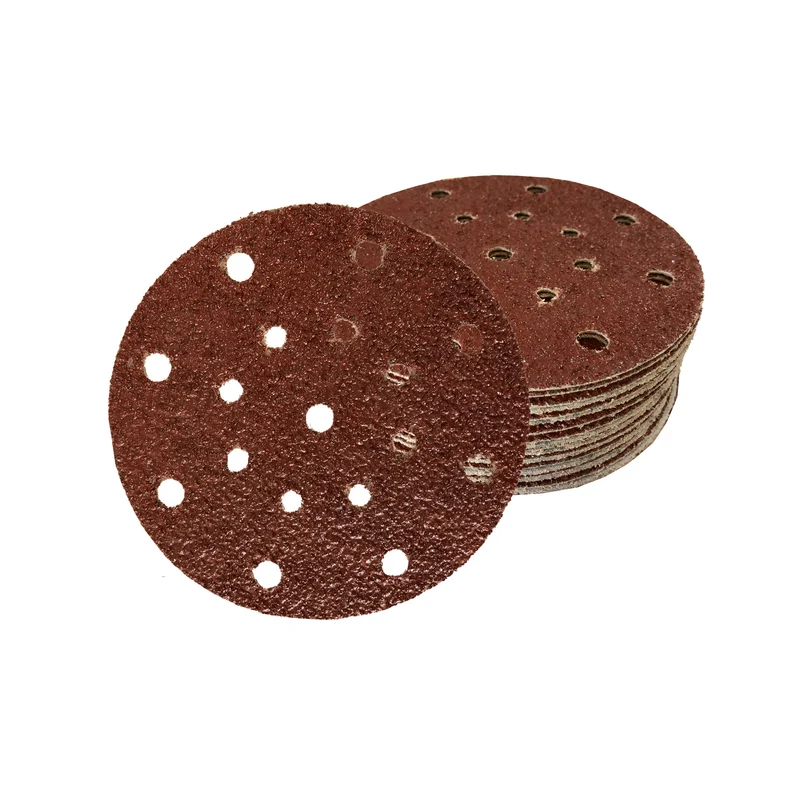Klett-Schleifscheiben │ Ø 150 mm │ 17-Loch│ 60 Stück mixed je 10 x (40/60/80/120/180/240)