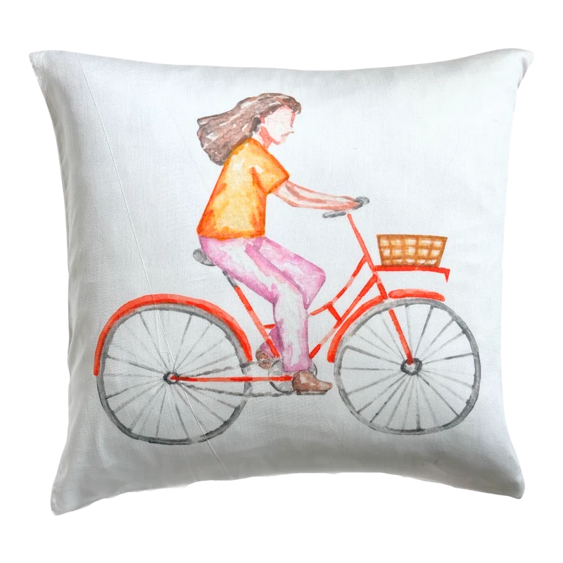 Satin-Kissenhüllen mit Sportmotiv, Baumwolle Bio (kbA)