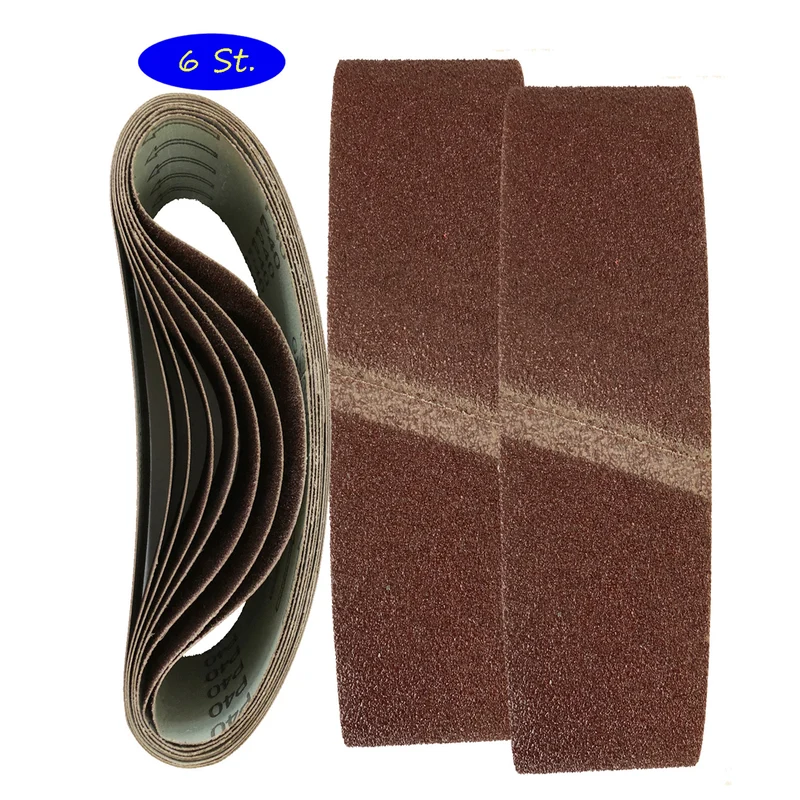 Gewebe-Schleifbänder │ 100 x 915 mm │6 Stück │ mixed je 1 x (60/80/100/120/180/400)