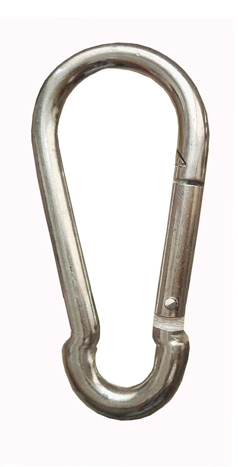 Karabiner Stahl verzinkt Silber│ 4x40 mm │ 15 Stück