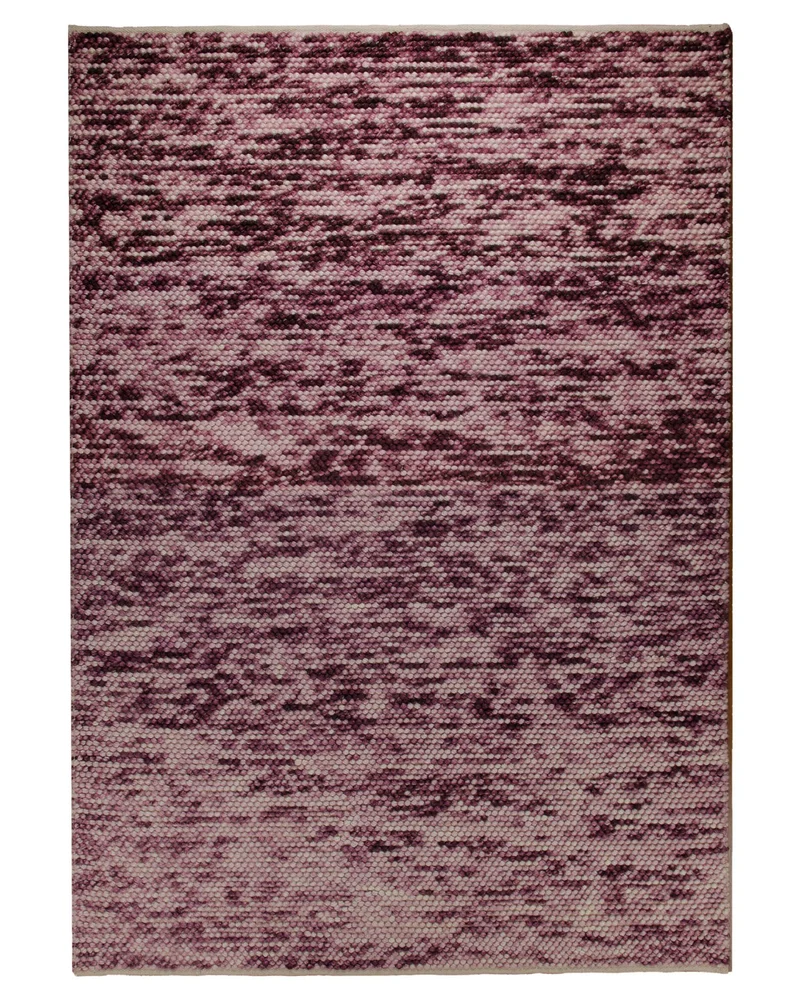 1433 Handwebteppich Wolle space-dyed beere rosé 160x230 cm