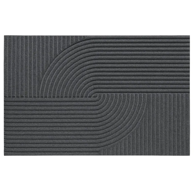Fußmatte mit Wellendesign - modern, rutschfest & pflegeleicht | 45x75 cm