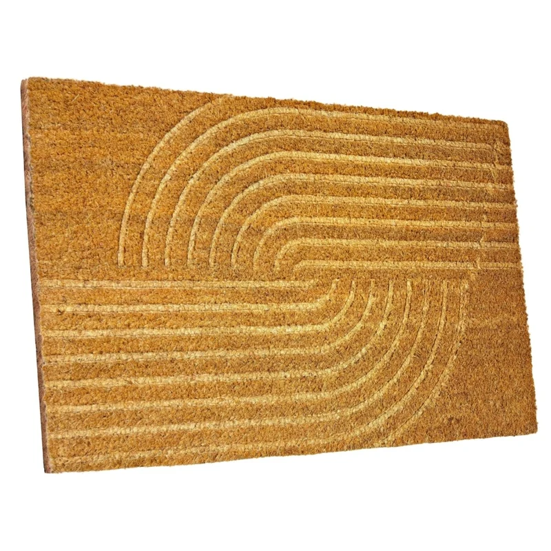 Fußmatte Circos aus Kokos mit Sandmotiv - robust, rutschfest, pflegeleicht