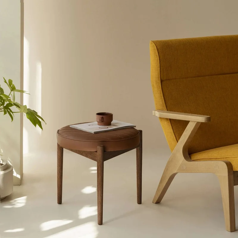Sputnik Hocker - Leder