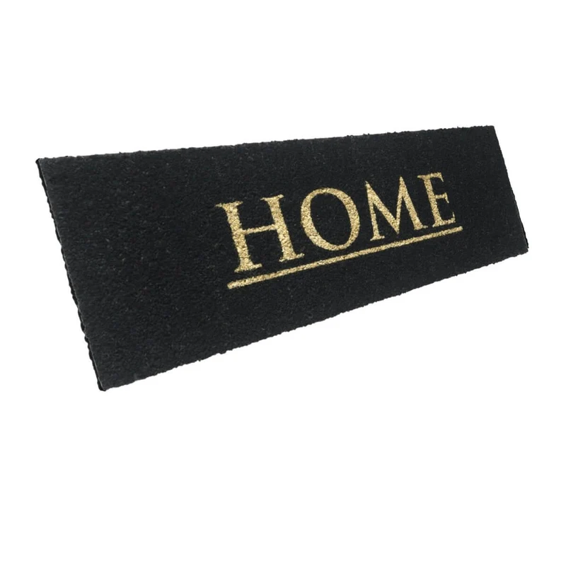 Schmale Entrando Fussmatte aus Kokos mit Home Motiv