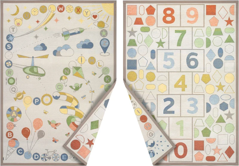 Spielteppich lernen und spielen-creme