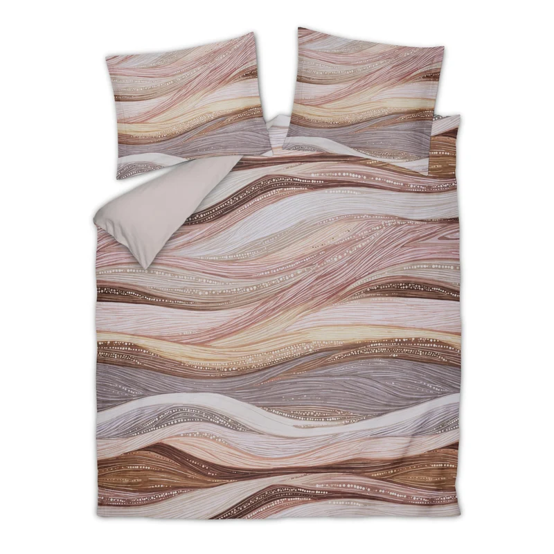 FLOWFIELD dekbedovertrek Rose Dawn 200x220 cm