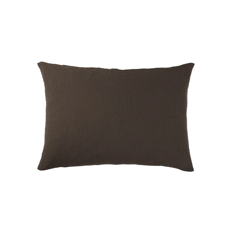 PURE 68 kussensloop Dark Truffle 40x55 cm