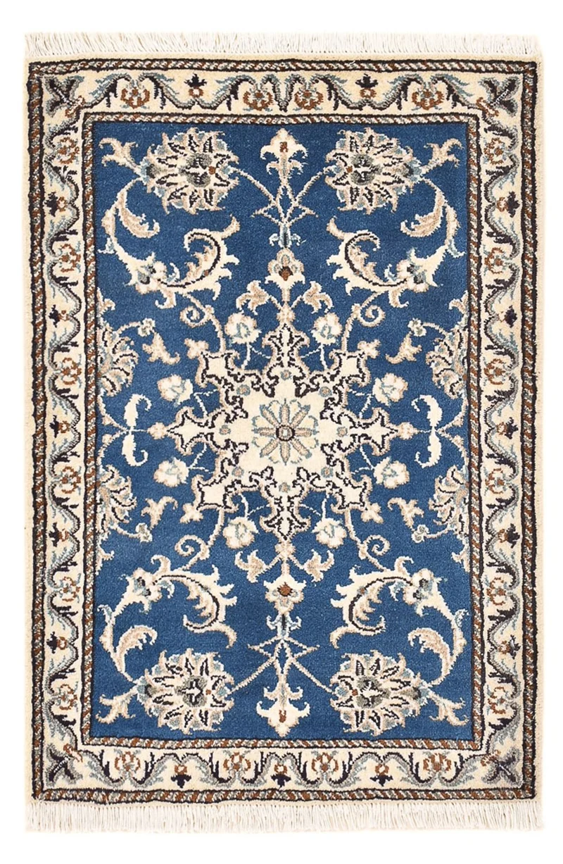 Perserteppich - Nain - 60 x 88 cm - blau