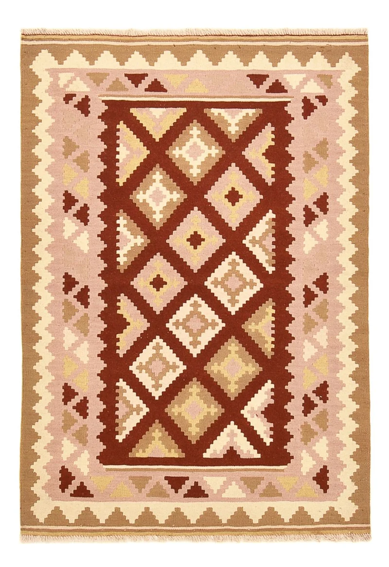 Kelim Teppich - Oriental - 104 x 150 cm - mehrfarbig