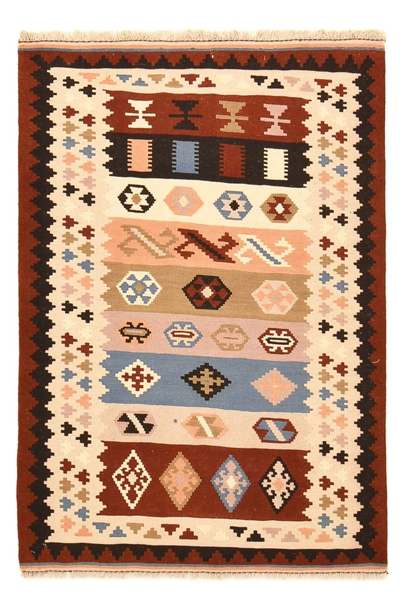 Kelim Teppich - Oriental - 103 x 150 cm - mehrfarbig