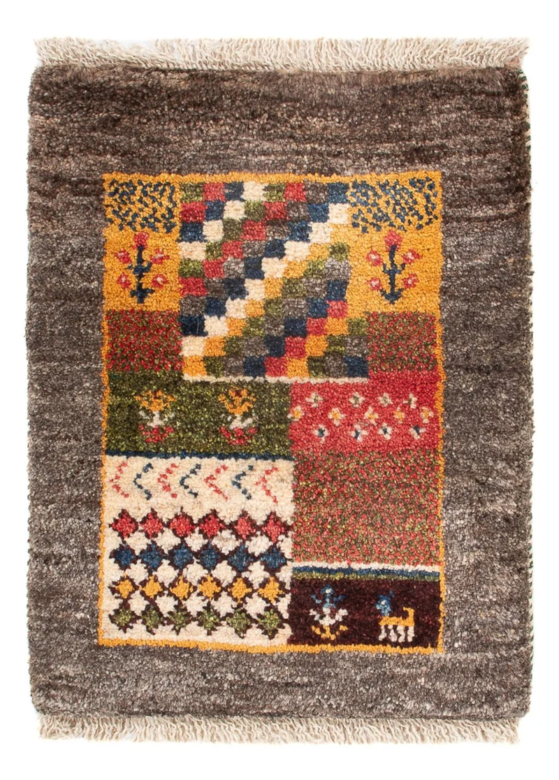 Gabbeh Teppich - Perser - 40 x 60 cm - mehrfarbig