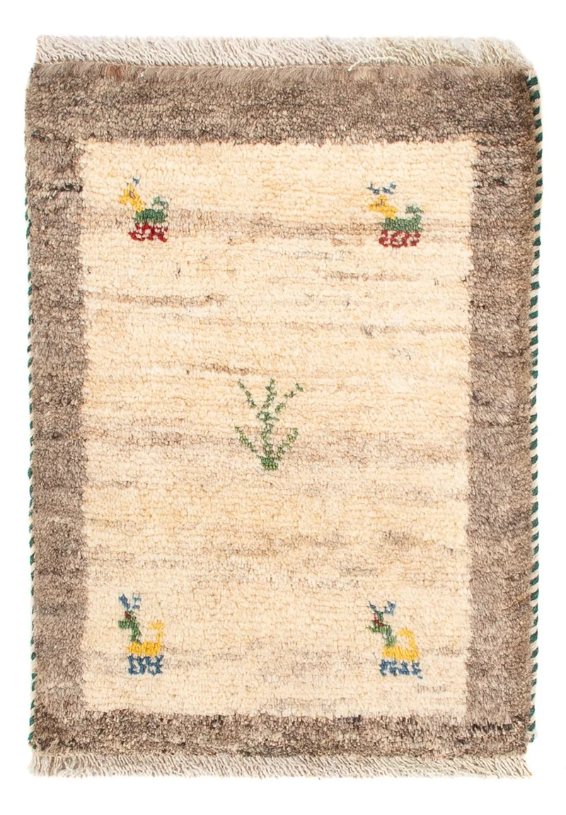 Gabbeh Teppich - Perser - 40 x 60 cm - beige