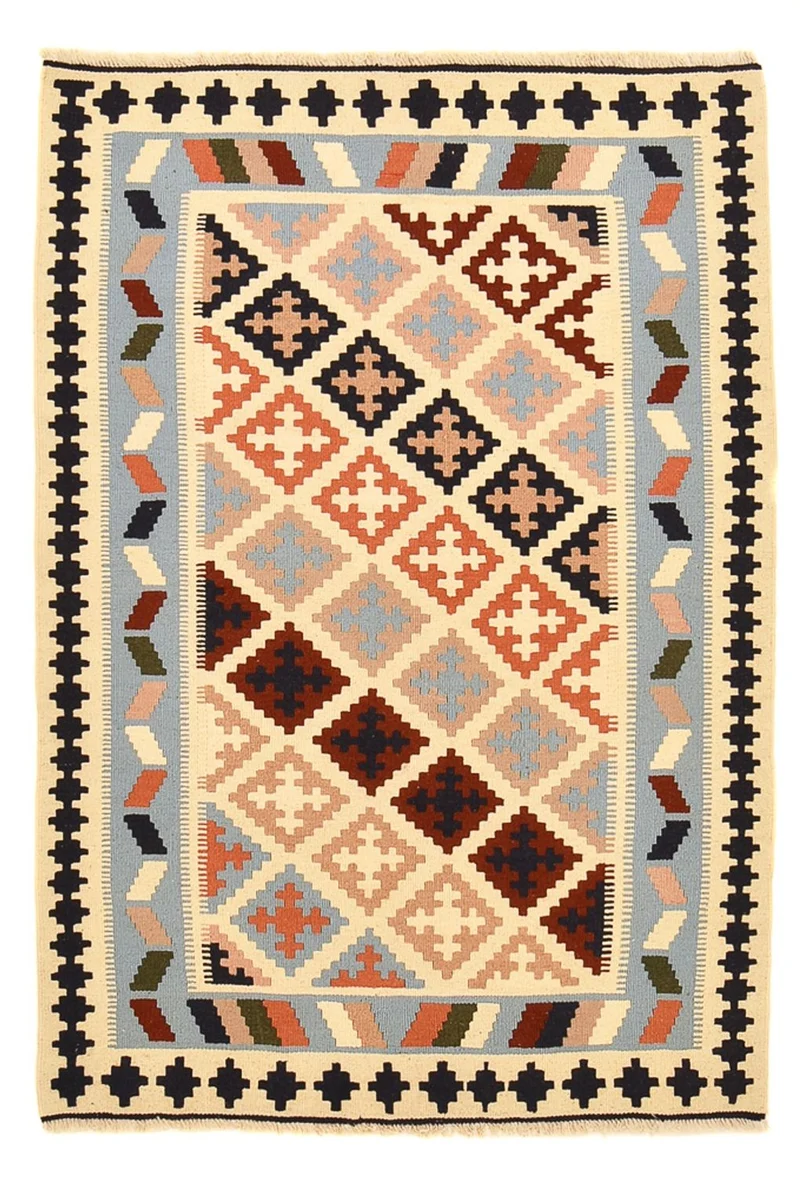 Kelim Teppich - Oriental - 103 x 147 cm - mehrfarbig