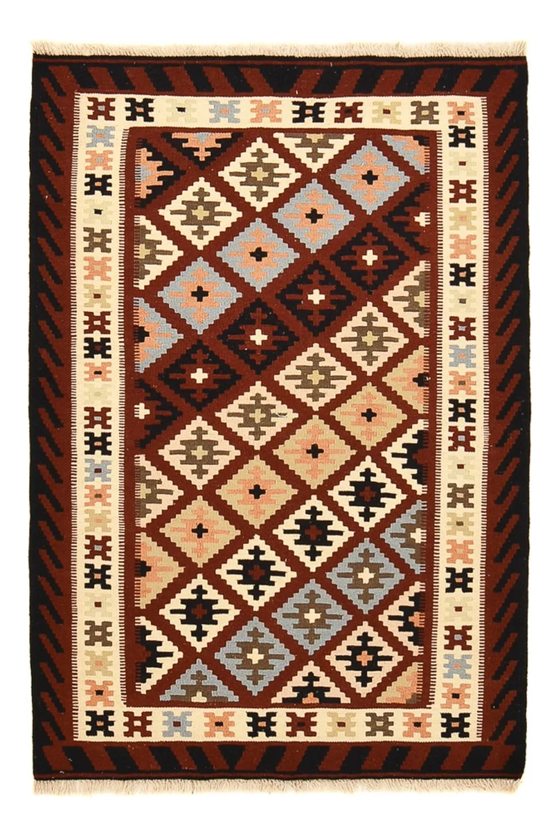 Kelim Teppich - Oriental - 102 x 146 cm - mehrfarbig