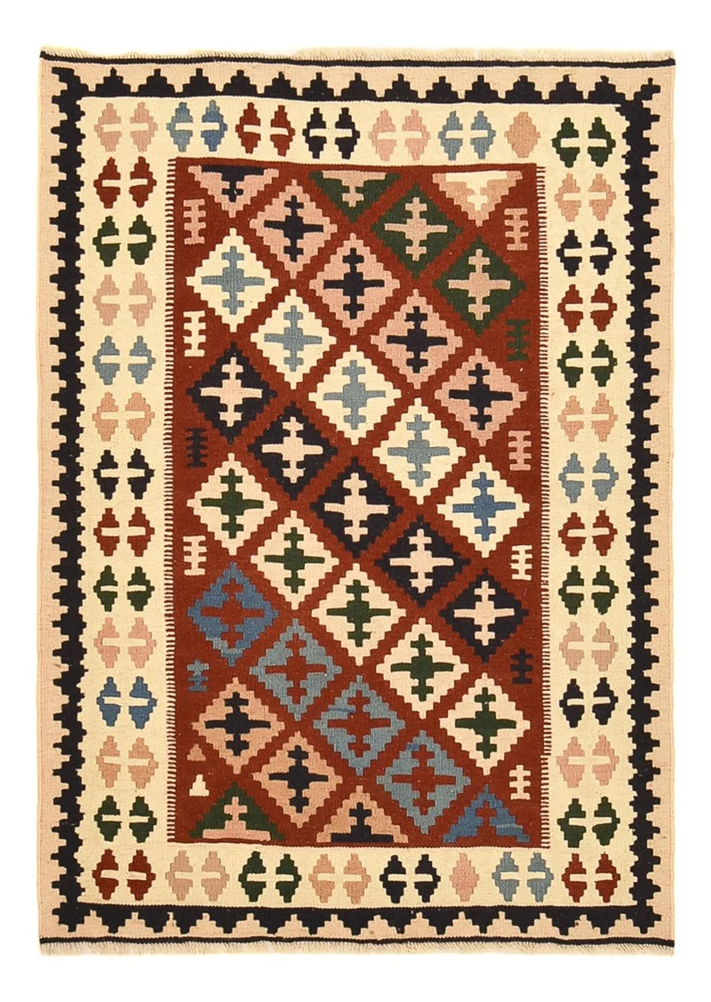 Kelim Fars Teppich 100x142cm