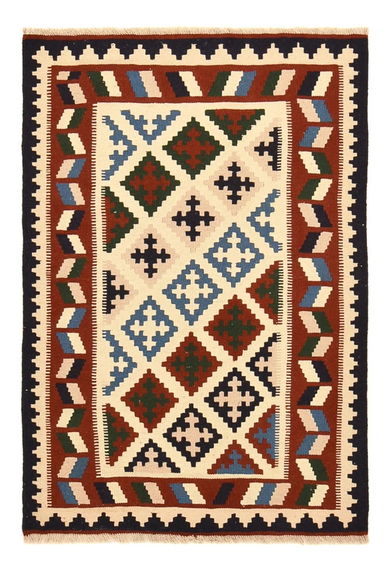 Kelim Teppich - Oriental - 100 x 148 cm - mehrfarbig