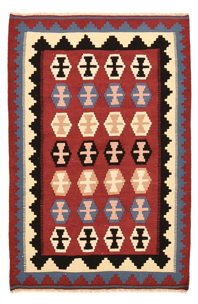 Kelim Teppich - Oriental - 98 x 150 cm - mehrfarbig