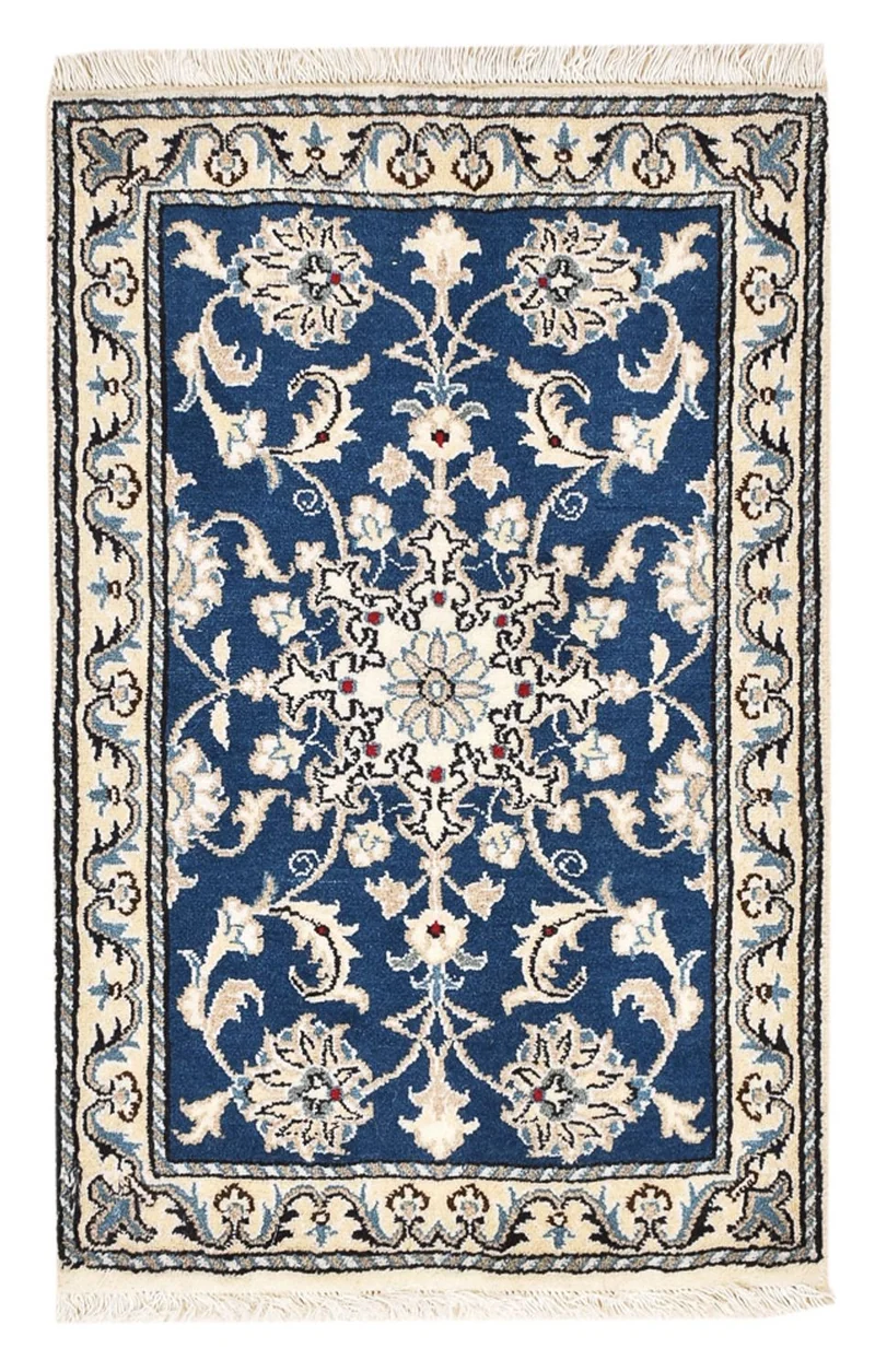 Perserteppich - Nain - 60 x 88 cm - blau