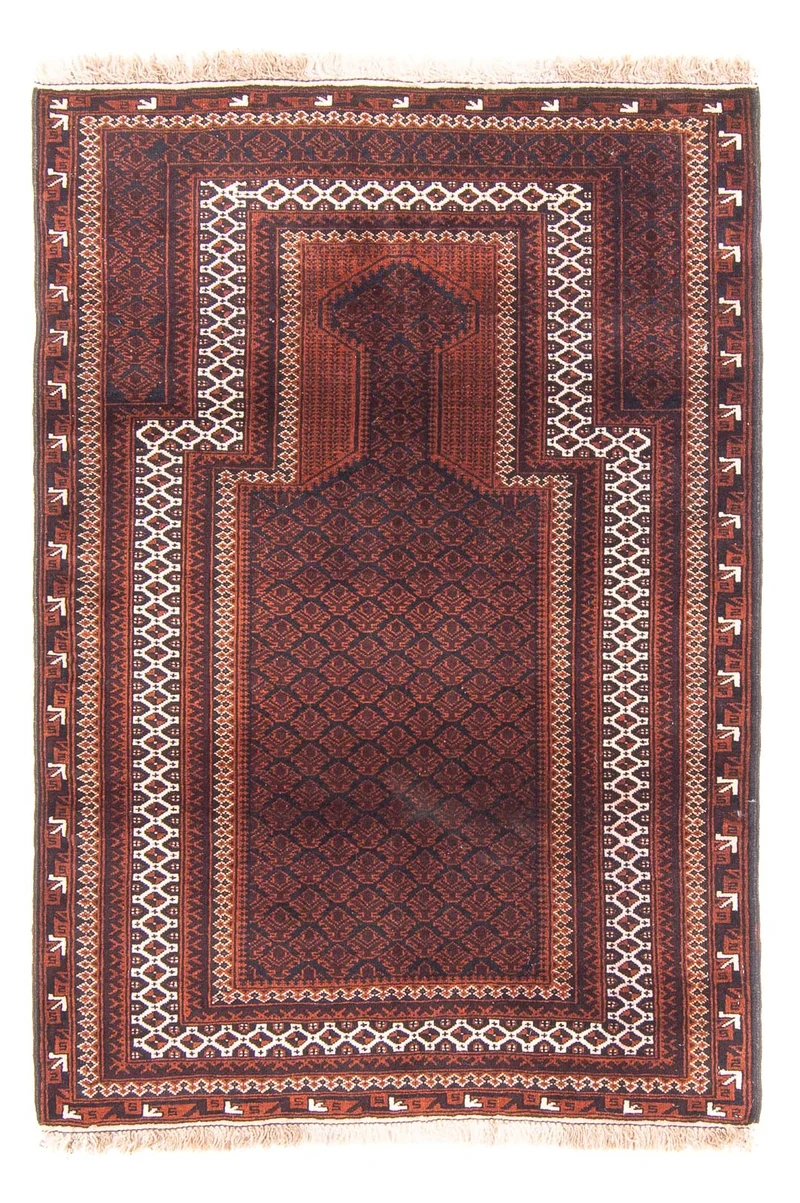 Belutsch Teppich - Gebetsteppich - 86 x 130 cm - dunkelblau
