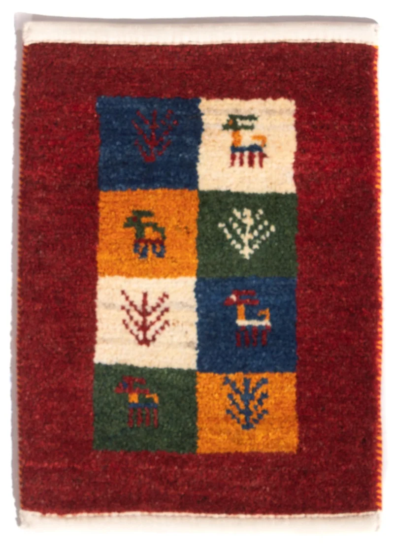 Gabbeh Teppich - Perser - 40 x 60 cm - mehrfarbig