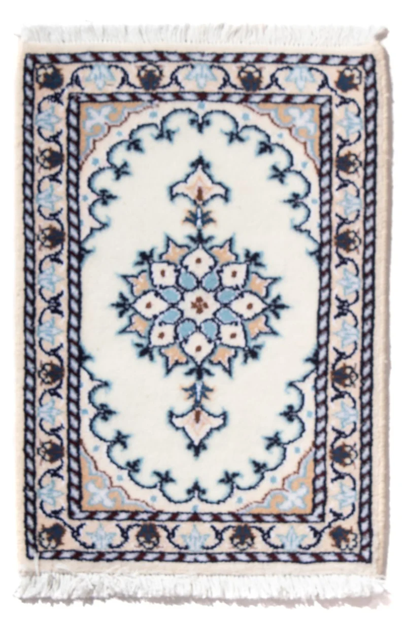Perserteppich - Nain - 40 x 60 cm - hellblau