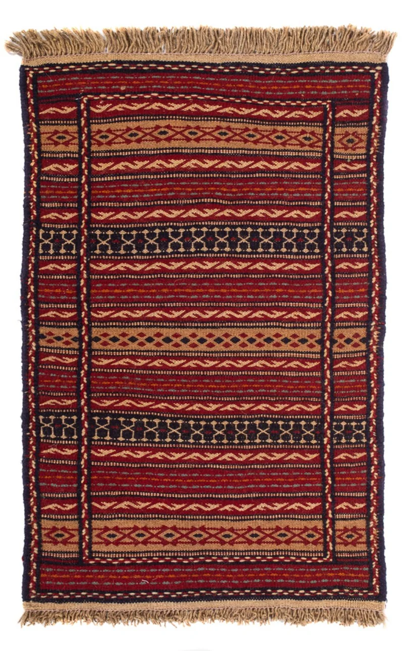 Kelim Teppich - Oriental - 60 x 90 cm - mehrfarbig