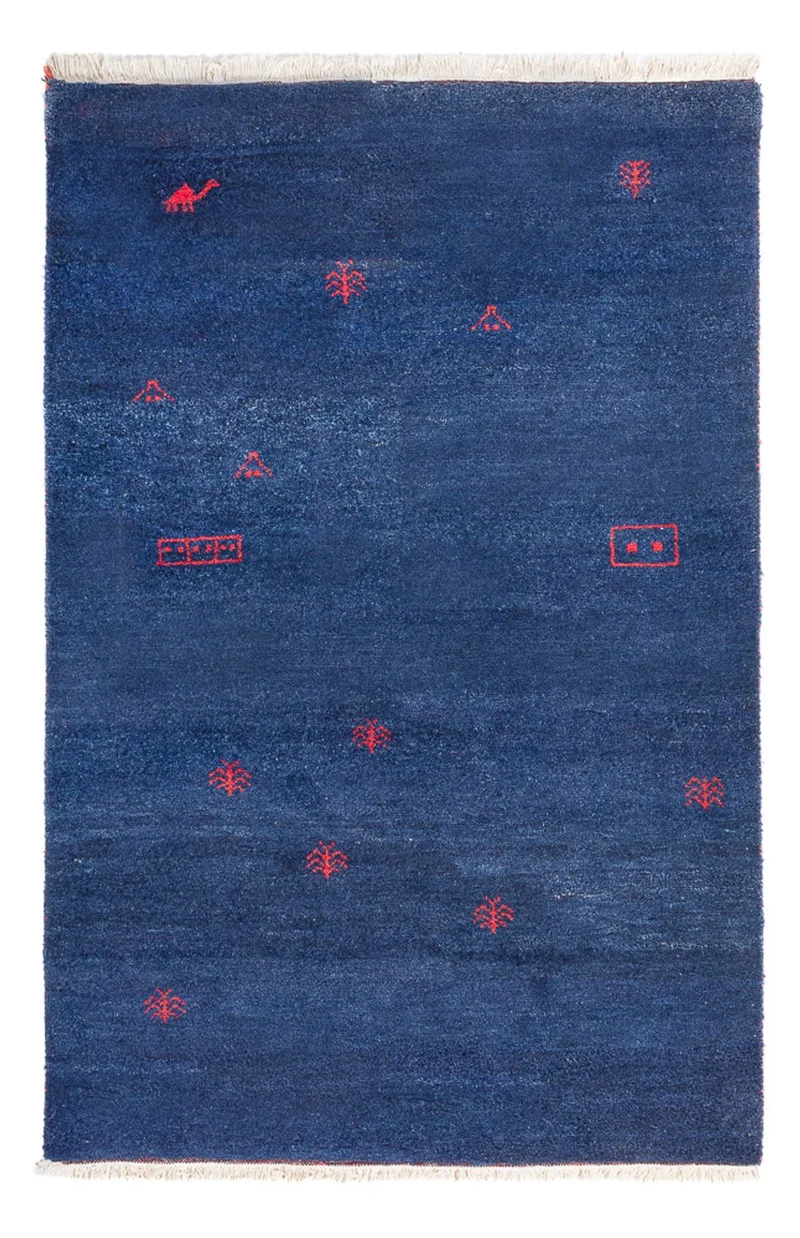 Gabbeh Teppich - Indus - 120 x 180 cm - dunkelblau