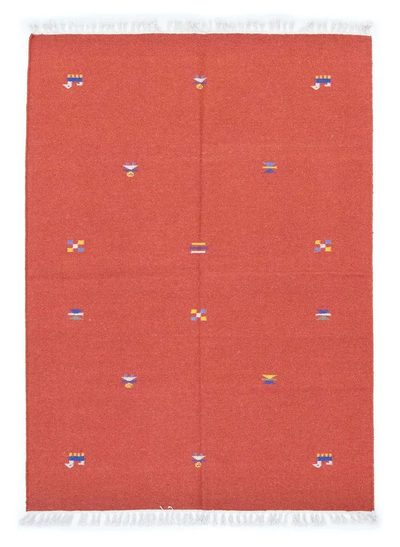 Kelim Teppich - Trendy 140 x 200 cm - orange