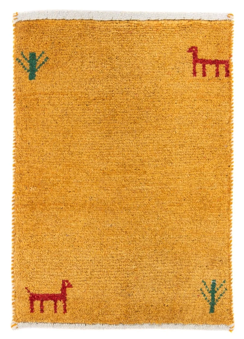 Gabbeh Teppich - Loribaft Perser 40 x 60 cm - orange