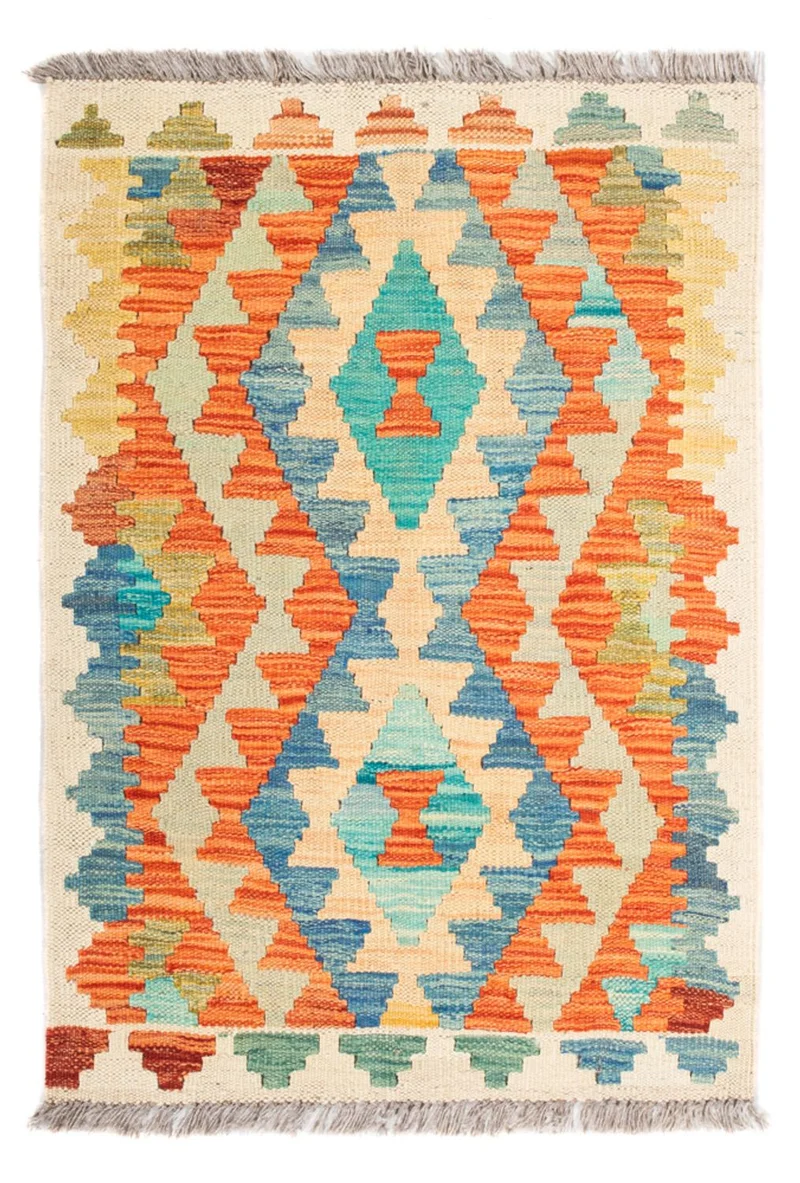 Kelim Teppich - Splash - 63 x 89 cm - mehrfarbig
