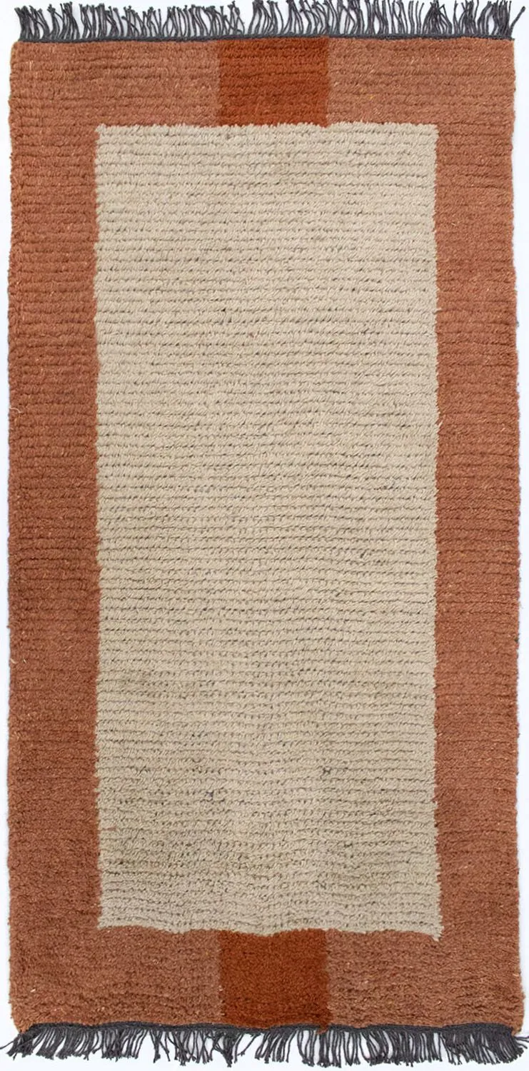 Nepal Teppich 70 x 140 cm - beige