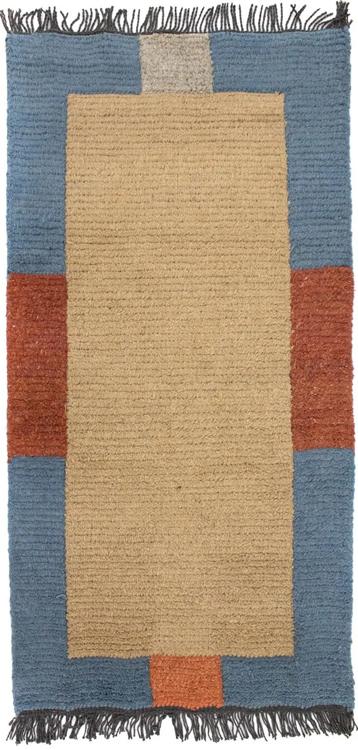 Nepal Teppich 70 x 140 cm - beige