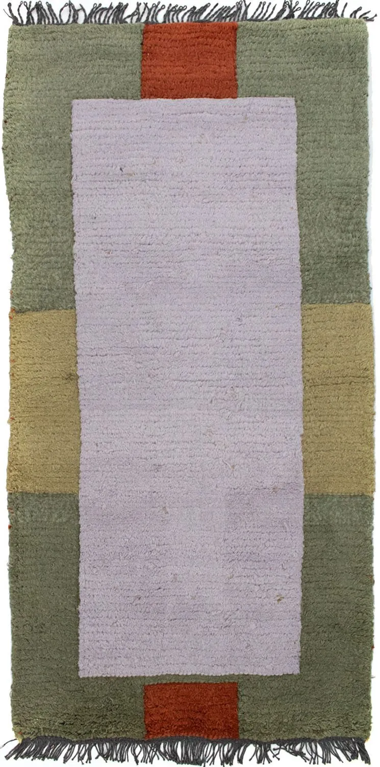 Nepal Teppich 70 x 140 cm - beige