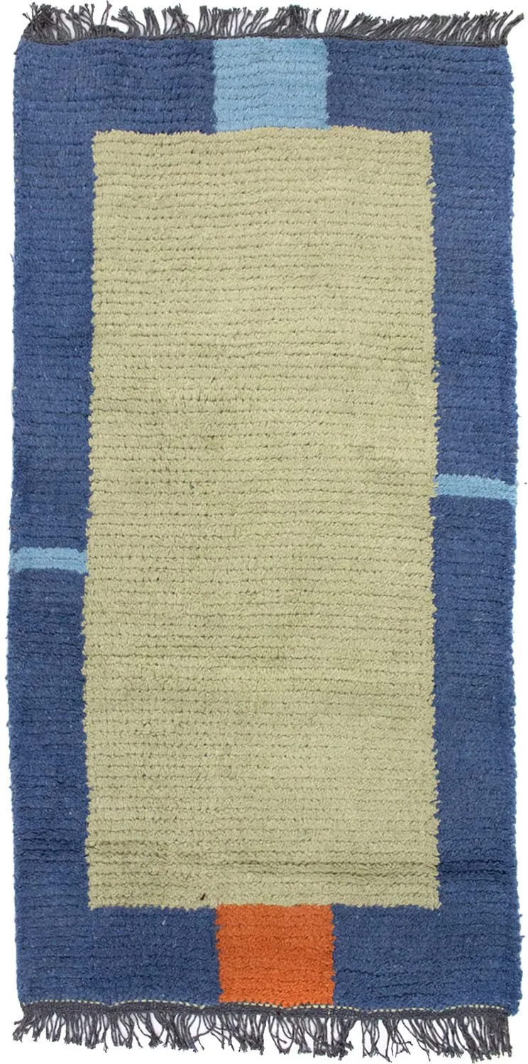 Nepal Teppich 70 x 140 cm - mehrfarbig