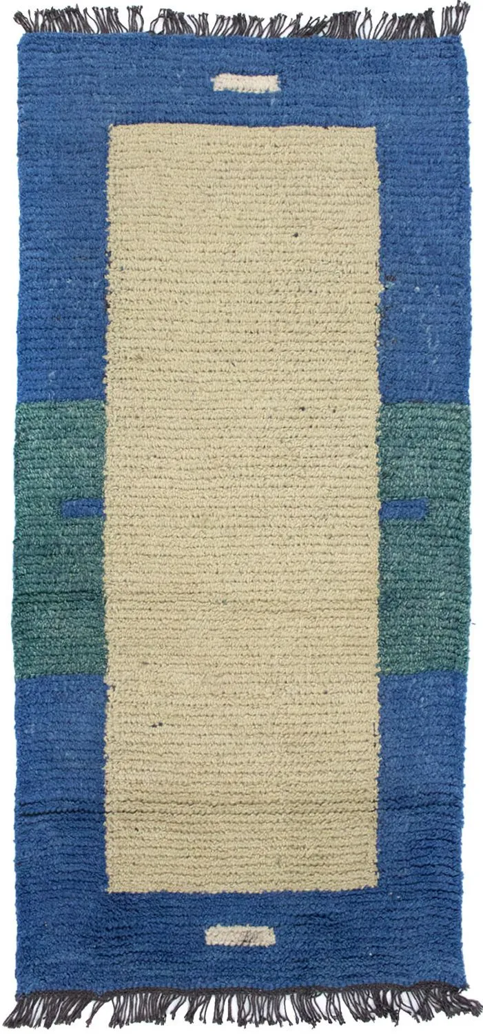 Nepal Teppich 70 x 140 cm - mehrfarbig