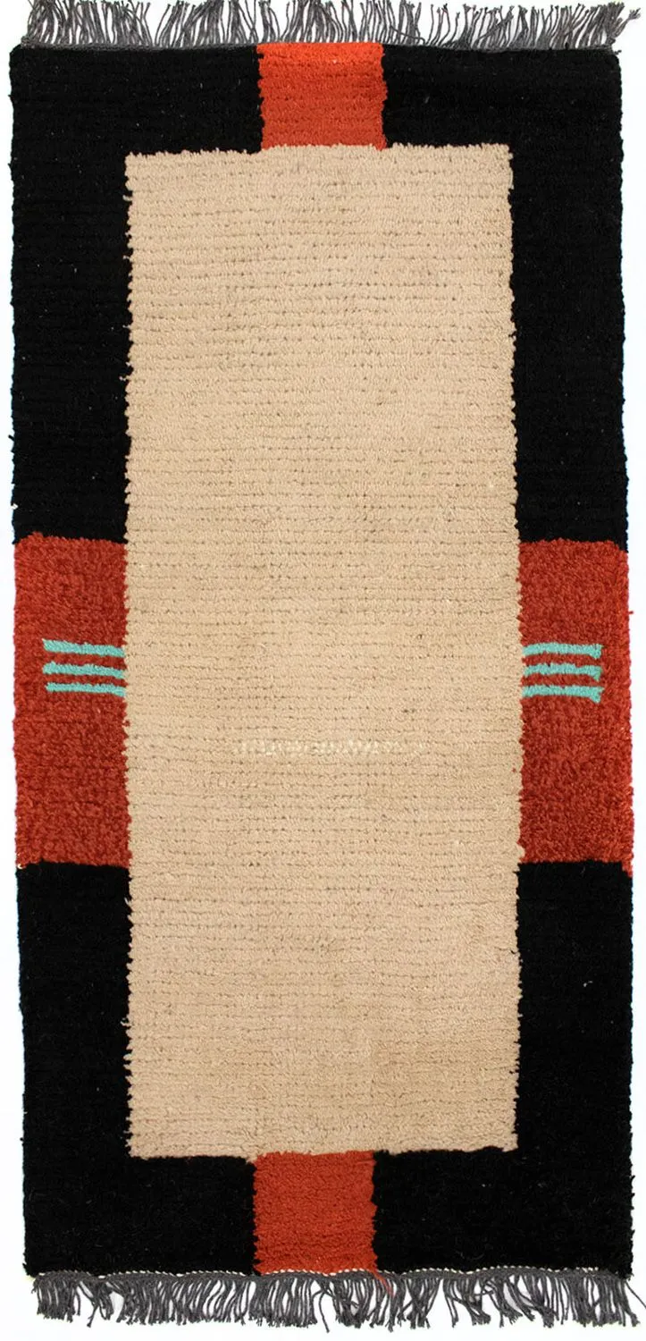 Nepal Teppich 70 x 140 cm - beige