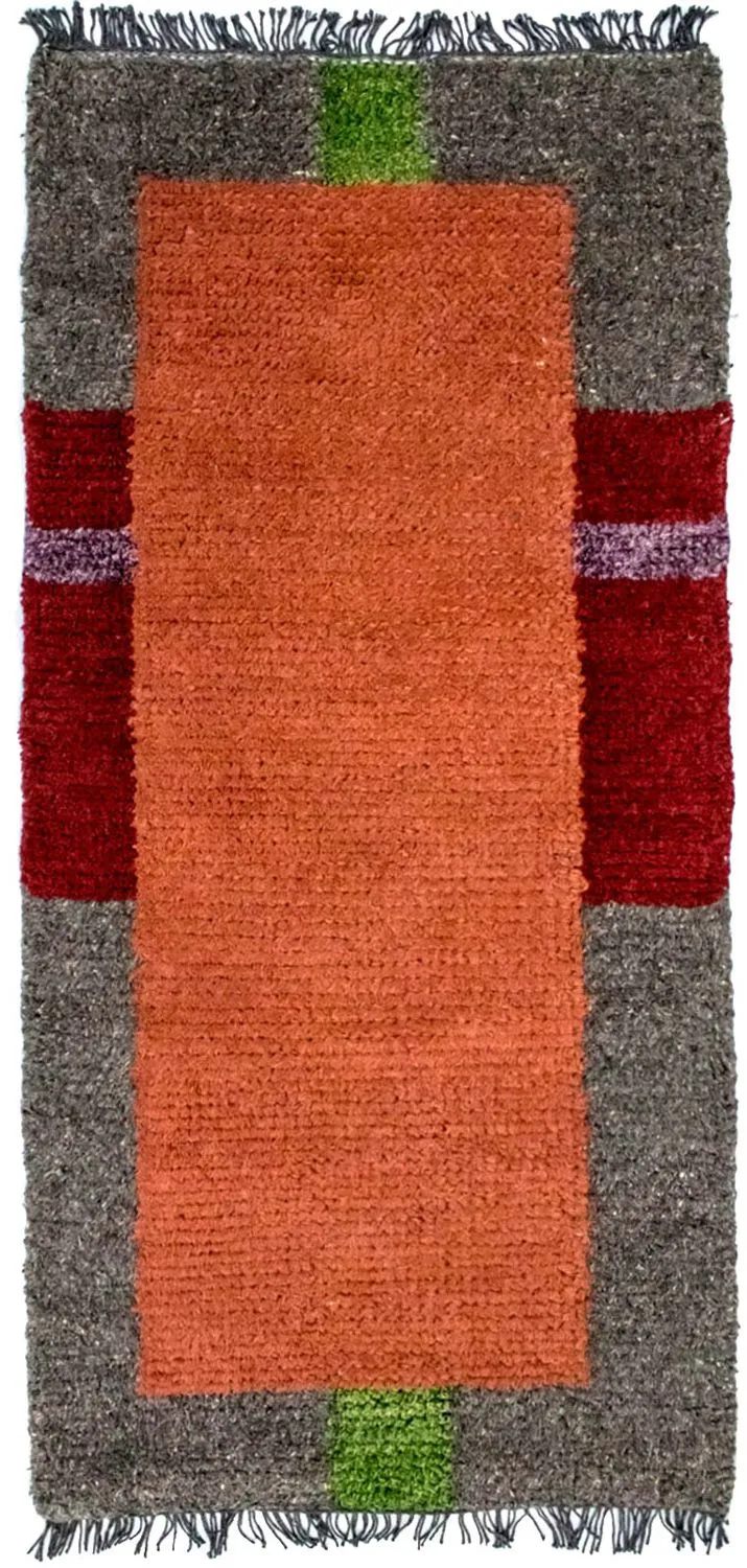 Nepal Teppich 70 x 140 cm - mehrfarbig