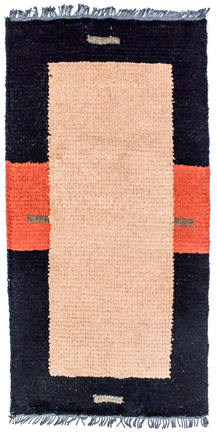 Nepal Teppich 70 x 140 cm - mehrfarbig