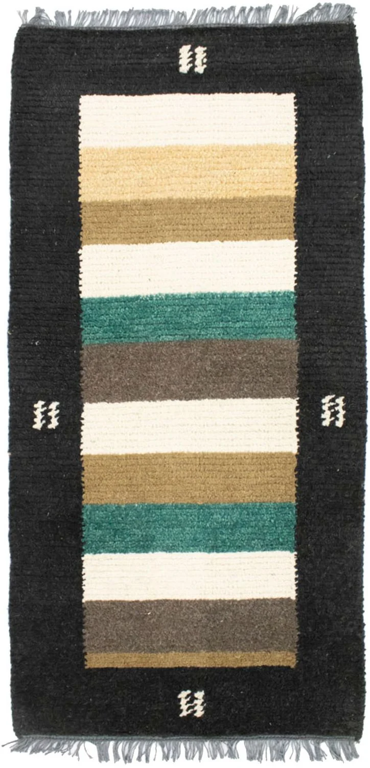 Nepal Teppich 70 x 140 cm - mehrfarbig