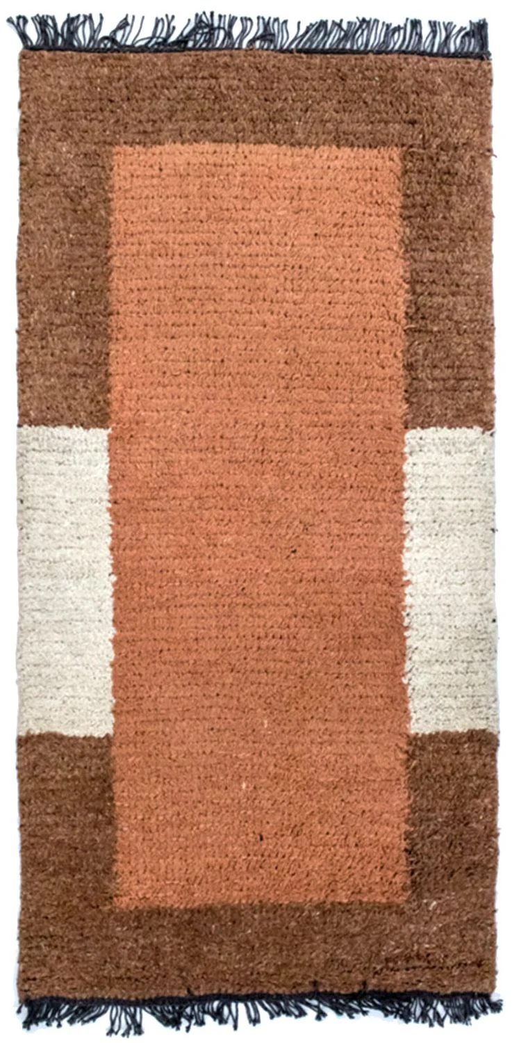 Nepal Teppich 70 x 140 cm - braun