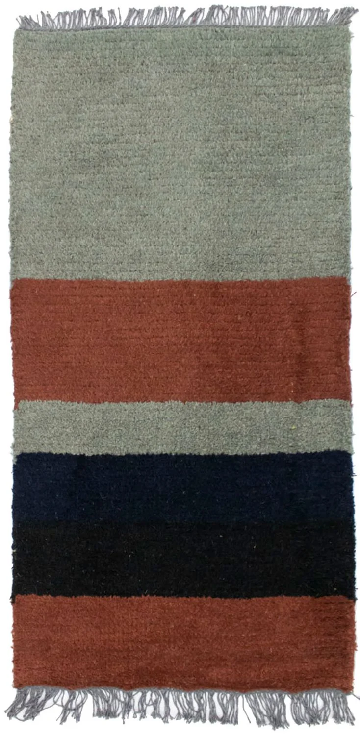 Nepal Teppich 70 x 140 cm - mehrfarbig