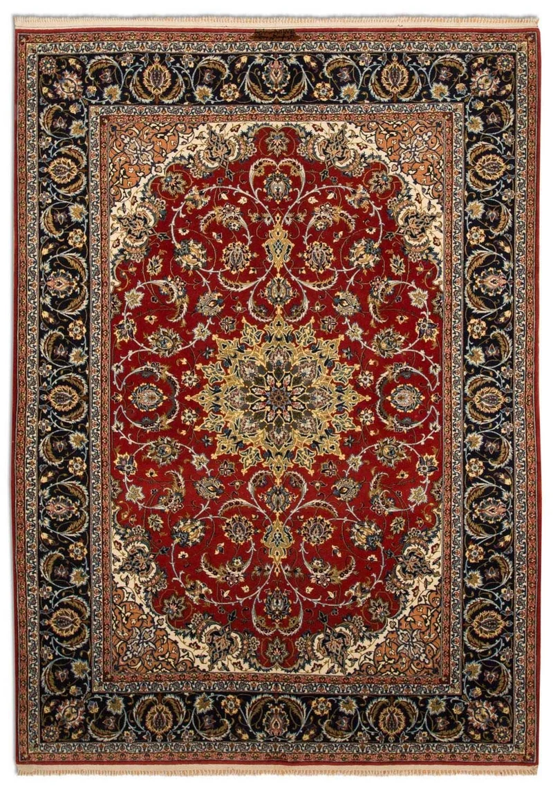 Perserteppich - Isfahan - Premium 157 x 224 cm Wohnzimmer Teppich