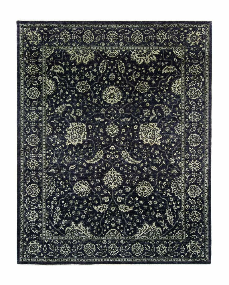 Ziegler Teppich - Modern 246 x 309 cm - dunkelblau