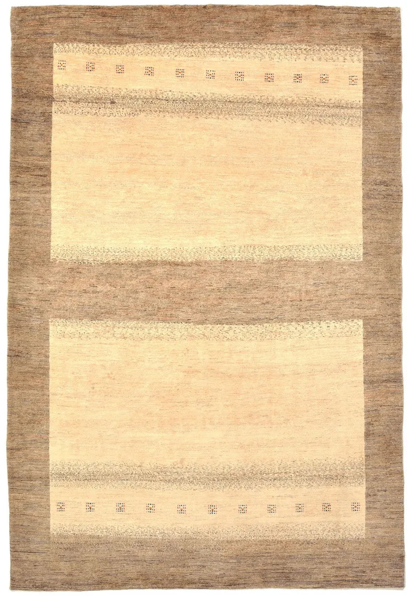 Gabbeh Teppich - Loribaft Perser 201 x 301 cm - beige