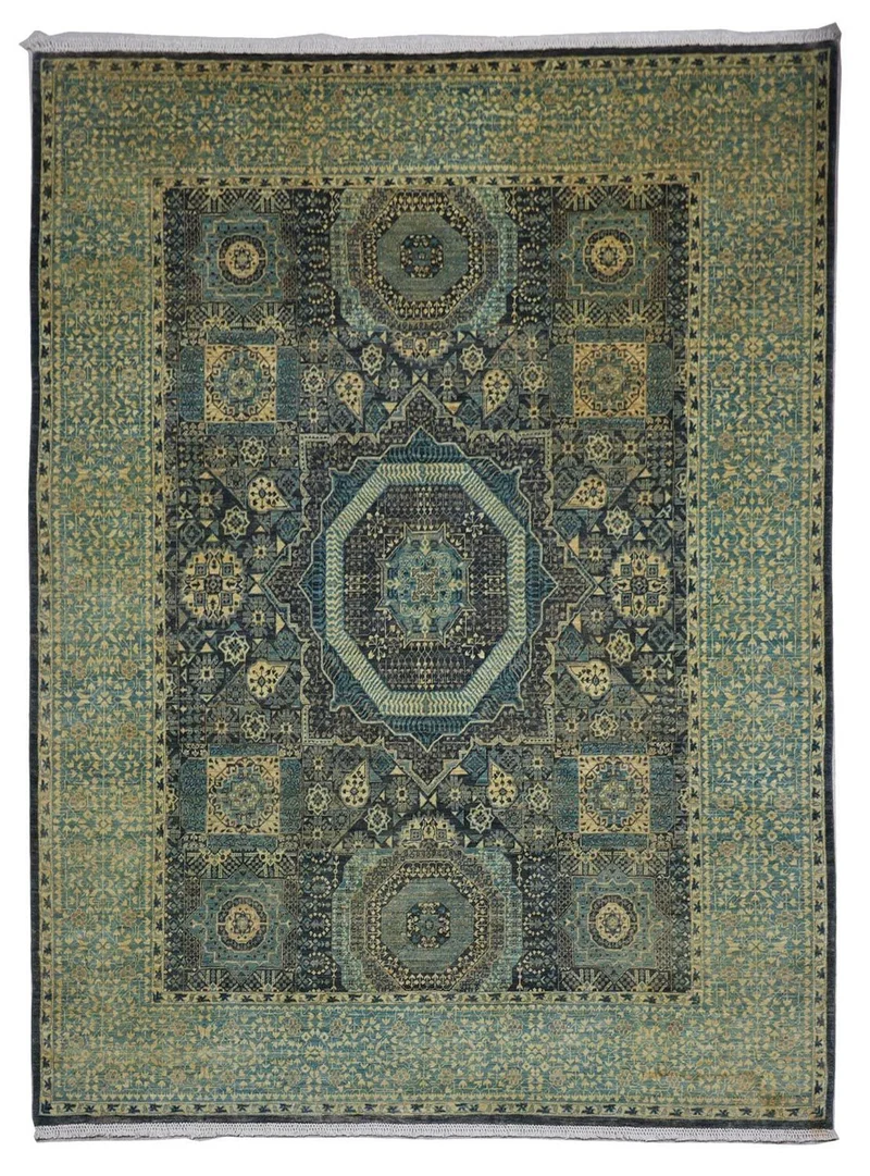 Ziegler Teppich 250 x 315 cm - seeblau