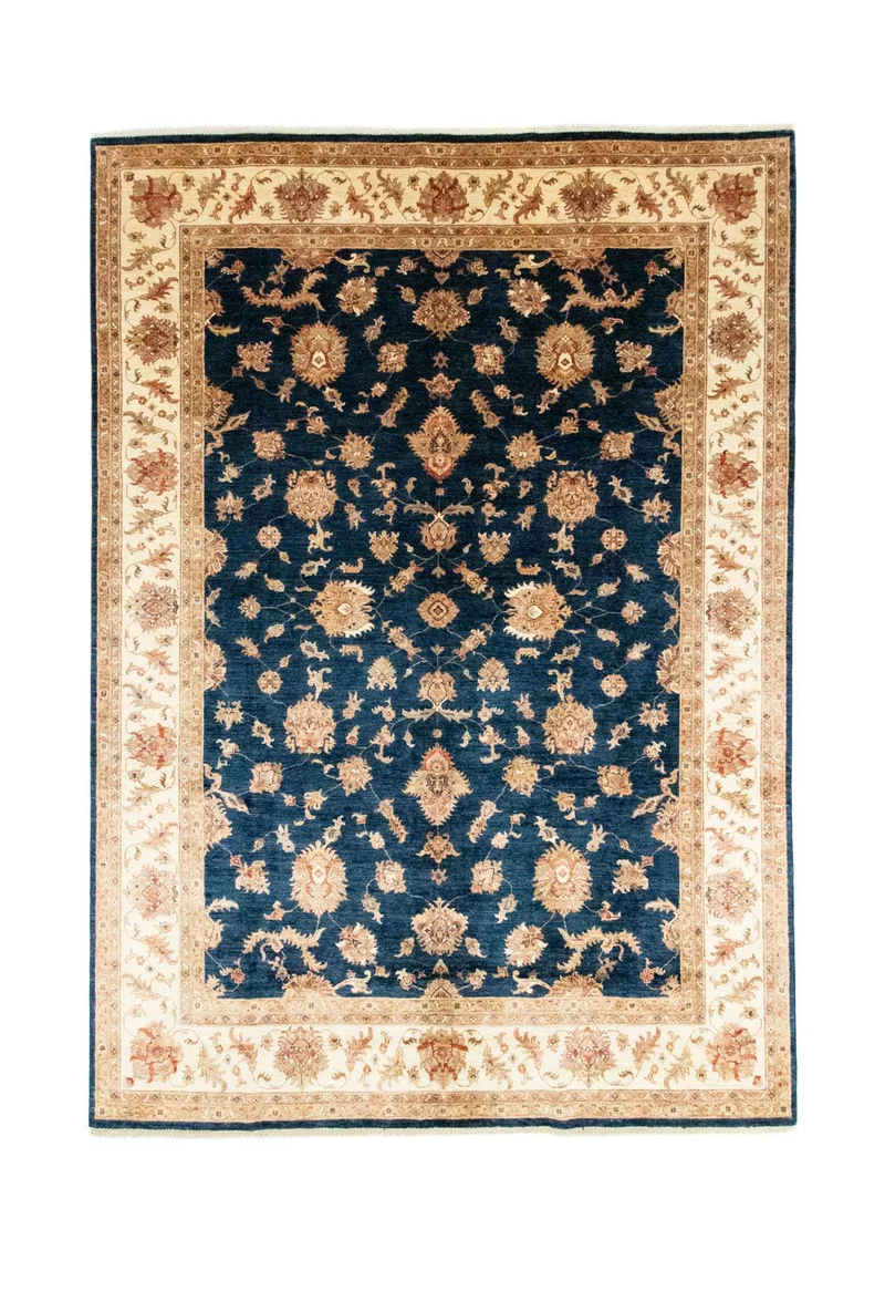 Ziegler Teppich 247 x 352 cm - blau