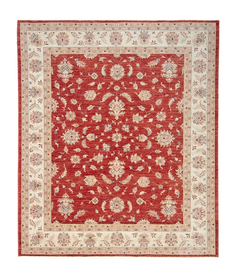 Ziegler Teppich 250 x 295 cm - dunkelrot