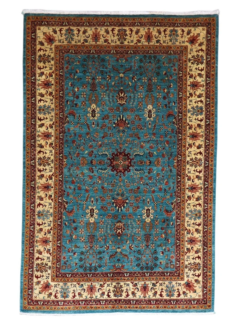 Ziegler Teppich 206 x 299 cm - seeblau