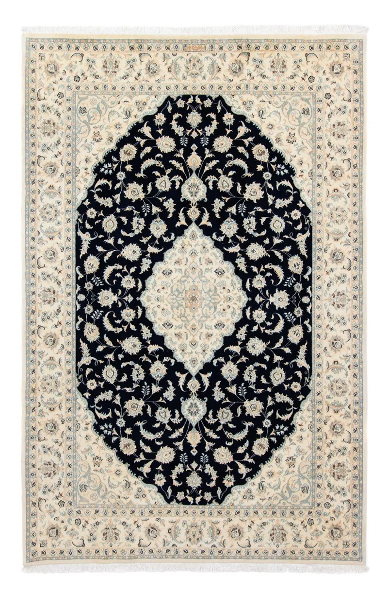 Perserteppich - Nain - Royal 204 x 300 cm - schwarz